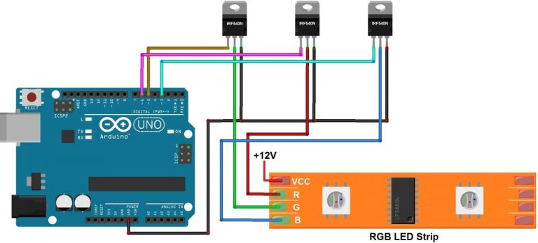 5050 LED Strip with Arduino ESP32