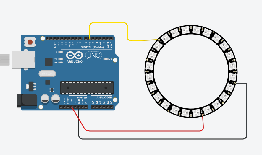 NeoPixel Ring 24 Bit Spindicator Chase with Arduino